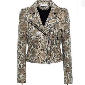 NWT $1500 IRO Ashville Python-print Lamb Leather